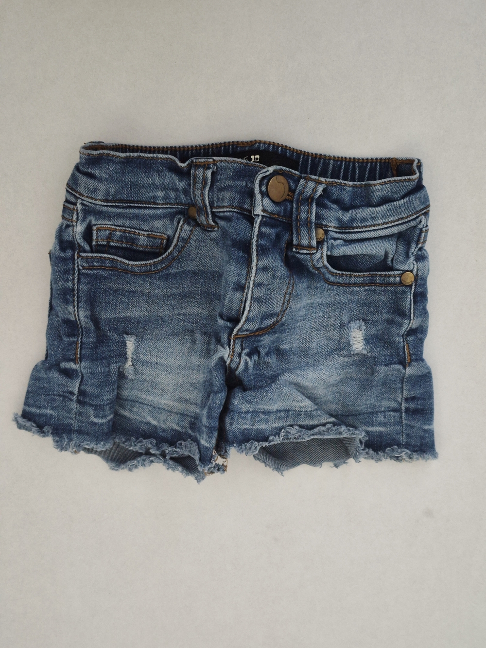Joe's Jeans Blue Denim Frayed Shorts - 12 Months Baby Toddler